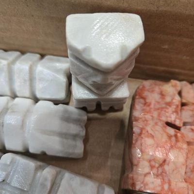 Lot 61: Marble Chess Set