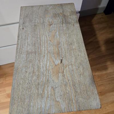 Lot 63: Wood & Metal Side Table