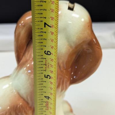 Vintage Cocker Spaniel Ceramic Coin Bank Made in Taiwan