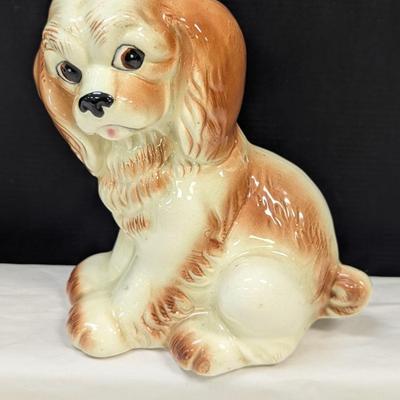 Vintage Cocker Spaniel Ceramic Coin Bank Made in Taiwan