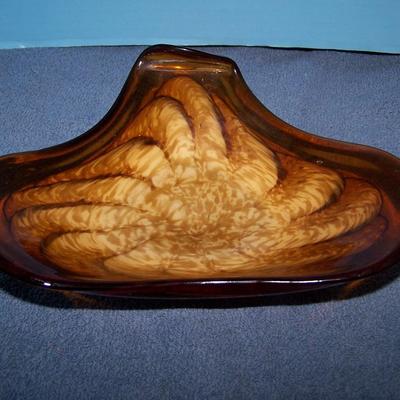 LOT 97 LOVELY VINTAGE MCM ART GLASS