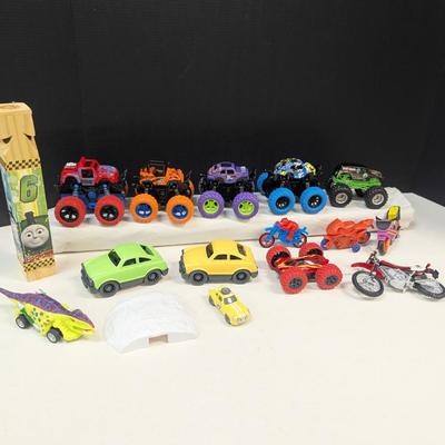 Friction Monster Trucks & Green Cars
