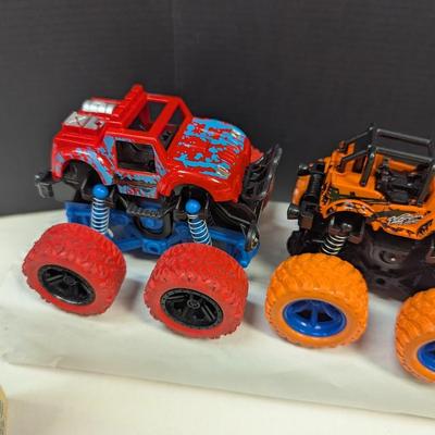 Friction Monster Trucks & Green Cars