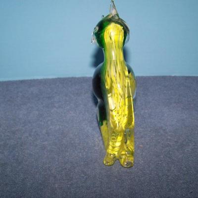 LOT 101 GREAT COLLECTABLE ART GLASS CATS & GOOSE