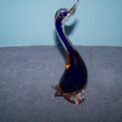 LOT 101 GREAT COLLECTABLE ART GLASS CATS & GOOSE