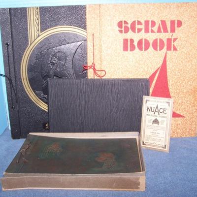 LOT 103 WONDERFUL VINTAGE SCRAP BOOKS plus BABY BOOK