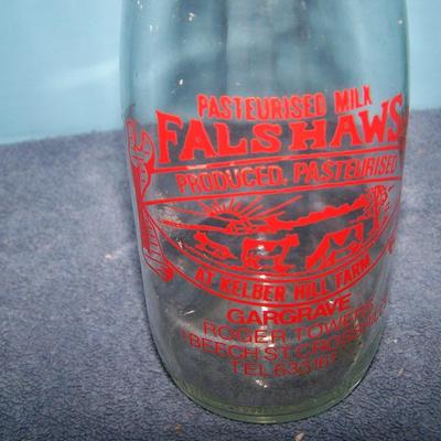 LOT 110 GREAT COLLECTABLE MILK/DAIRY BOTTLES ENGLISH-568ML