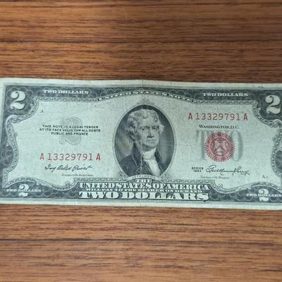 Lot 75: Collectible Red Note $2 Bill
