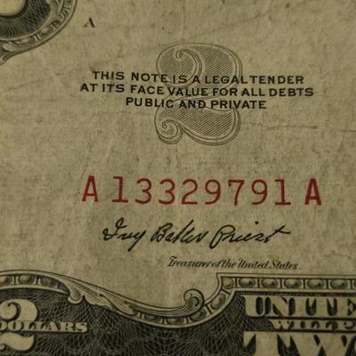Lot 75: Collectible Red Note $2 Bill