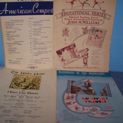 LOT 114 WONDERFUL OLD SHEET MUSIC