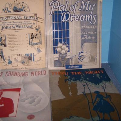 LOT 114 WONDERFUL OLD SHEET MUSIC