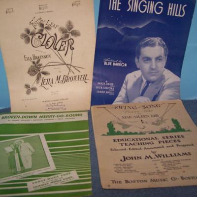 LOT 114 WONDERFUL OLD SHEET MUSIC