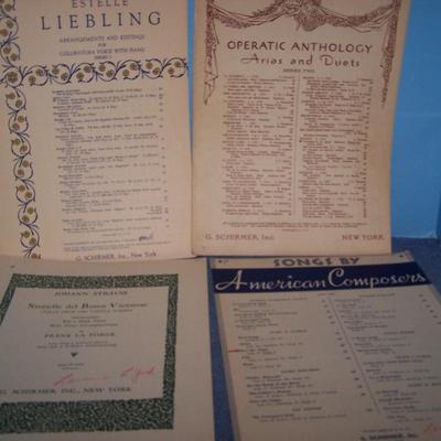 LOT 114 WONDERFUL OLD SHEET MUSIC