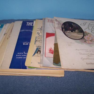 LOT 114 WONDERFUL OLD SHEET MUSIC