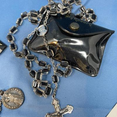 Sale Photo Thumbnail #79: Rosaries & other icon items.