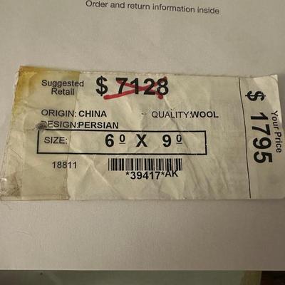 Wool Persian-Style Medallion Rug – 6’ x 9’