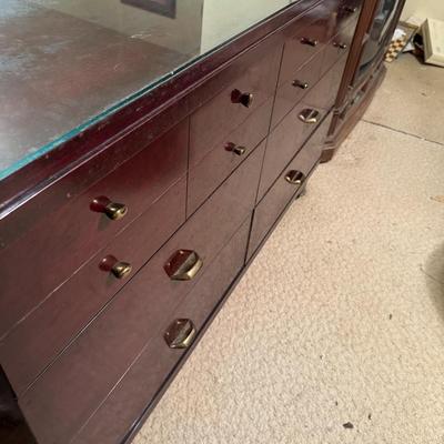 MCM Low Dresser and Mirror