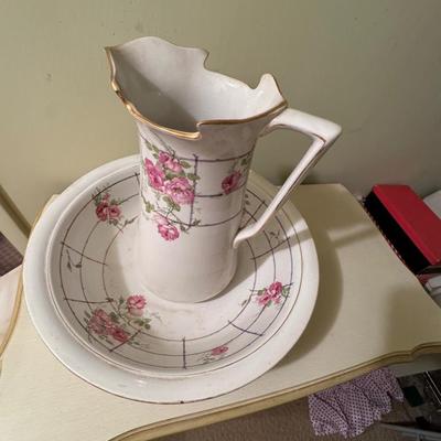 Vintage Wash Bowl and Pitcher