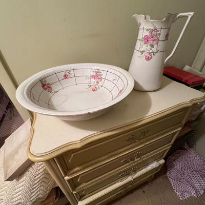 Vintage Wash Bowl and Pitcher