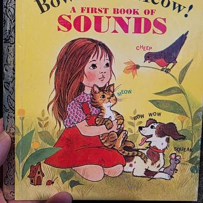 Vintage Little Golden Book My First Book of Sounds - 1963 A Edition Children's Classic