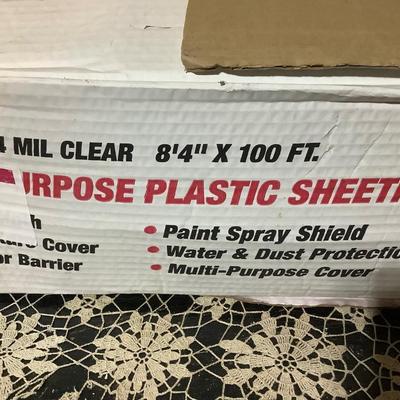 Sale Photo Thumbnail #459: This is a great all purpose plastic sheeting looks to be mostly there but is used.