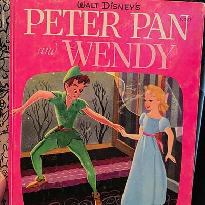 Little Golden Book Walt Disney's Peter Pan and Wendy - Classic 1952 First Edition A
