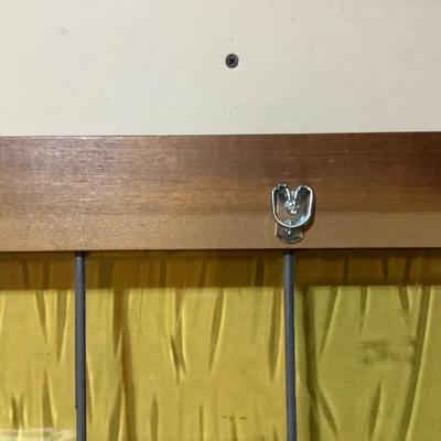 Sale Photo Thumbnail #311: This is a great amber stain glass window.  There is one pain that is missing.  Very nice piece.