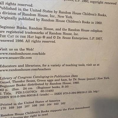 Vintage Green Eggs and Ham by Dr. Seuss — Classic Beginner Books Edition