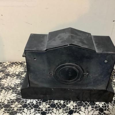 Sale Photo Thumbnail #206: This is a great vintage Mantle clock with key. It does work.