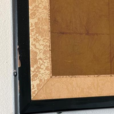 Vintage Japanese Hand-Painted Four-Panel Wall Art