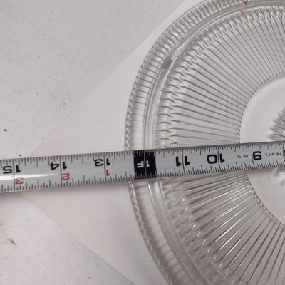 Glass Serve Ware- Platters and Cake Pedestal