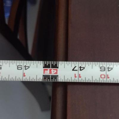 Tall Dining Table with Three Chairs and Bench Seat- Approx 48" x 36 1/2"