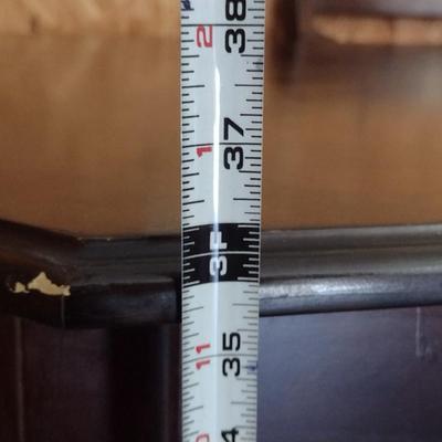 Tall Dining Table with Three Chairs and Bench Seat- Approx 48" x 36 1/2"