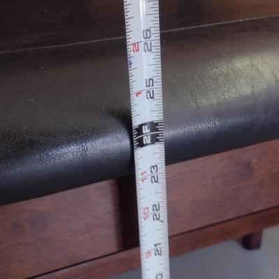 Tall Dining Table with Three Chairs and Bench Seat- Approx 48" x 36 1/2"