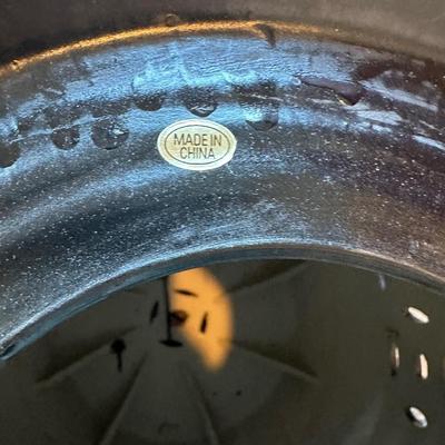 Black Lacquer Ceramic Barrel Garden Stool