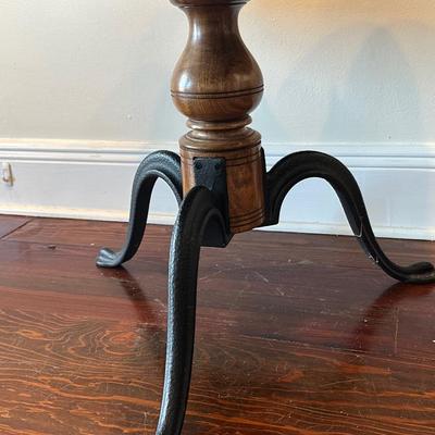 Thomasville Furniture Cloverleaf Top Cast Iron Table