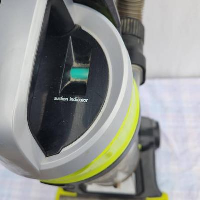 Sale Photo Thumbnail #106: Bissell CleanView Swivel Pet Upright Vacuum Cleaner designed for pet owners. Features a swivel steering mechanism for easy maneuverability, a large dirt cup, a multi-cyclonic suction system, and a specialized pet hair tool. Includes a washable filter and 