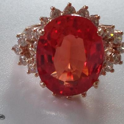 GIA CERTIFIED LAB GROWN RUBY RING