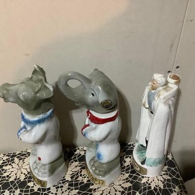 Sale Photo Thumbnail #370: You get donkey, elephant and a King liquor decanter