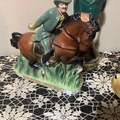 Sale Photo Thumbnail #377: You get Benjamin Franklin, Fox, Hunting Dog, Solder on Horse.  The soldier is missing sword.