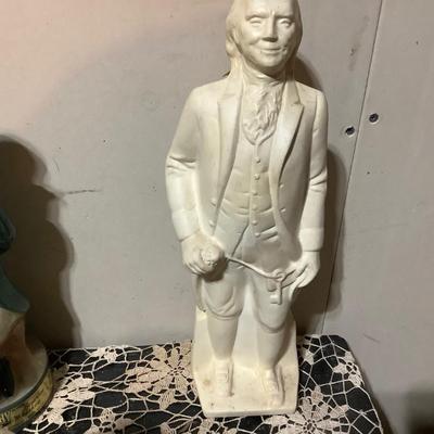 Sale Photo Thumbnail #379: You get Benjamin Franklin, Fox, Hunting Dog, Solder on Horse.  The soldier is missing sword.