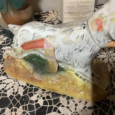 Sale Photo Thumbnail #382: You get Benjamin Franklin, Fox, Hunting Dog, Solder on Horse.  The soldier is missing sword.