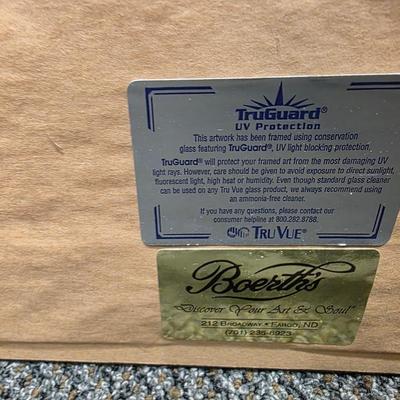 Sale Photo Thumbnail #394: Great picture Bison, signed by artist and numbers Great piece of Art.