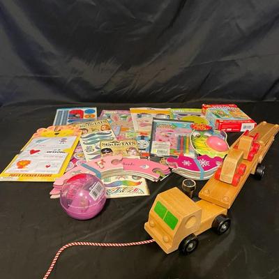 A VARIETY OF TOYS, STICKER AND MORE
