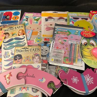 A VARIETY OF TOYS, STICKER AND MORE