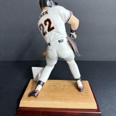 Will Clark Autographed Figurine #0927/1990
