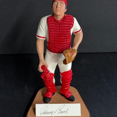 Johnny Bench Autographed Figurine - #255/1989