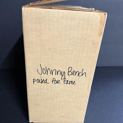 Johnny Bench Autographed Figurine - #255/1989