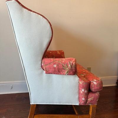 Upholstered Wingback Armchair