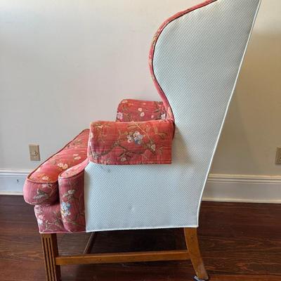 Upholstered Wingback Armchair
